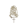 Natural Mother of pearl rosary with soil from holy land