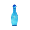 Holy Water Blue Glass Bottle
